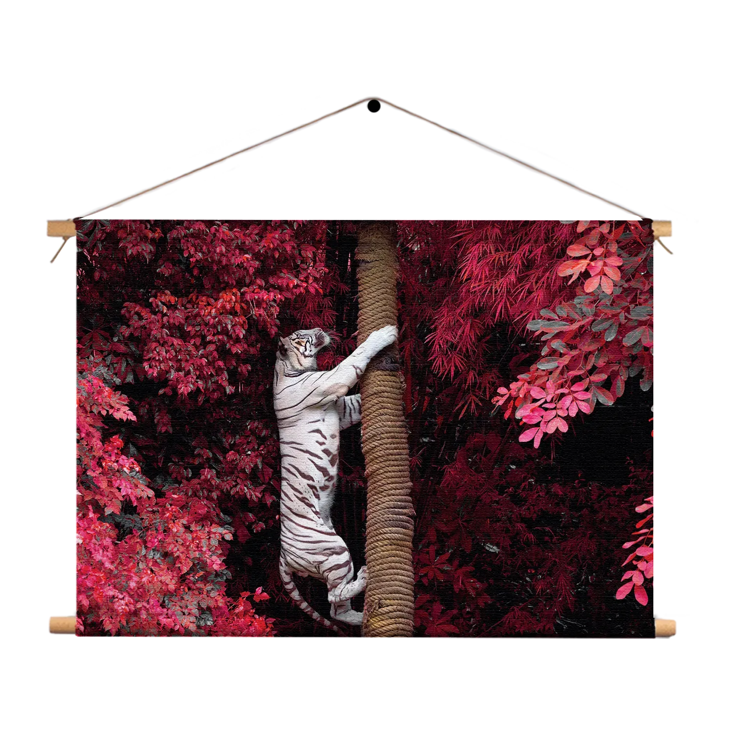 Textielposter De Witte Tijger Rechthoek Horizontaal Template TP 50 70 Horizontaal Dieren 28 1