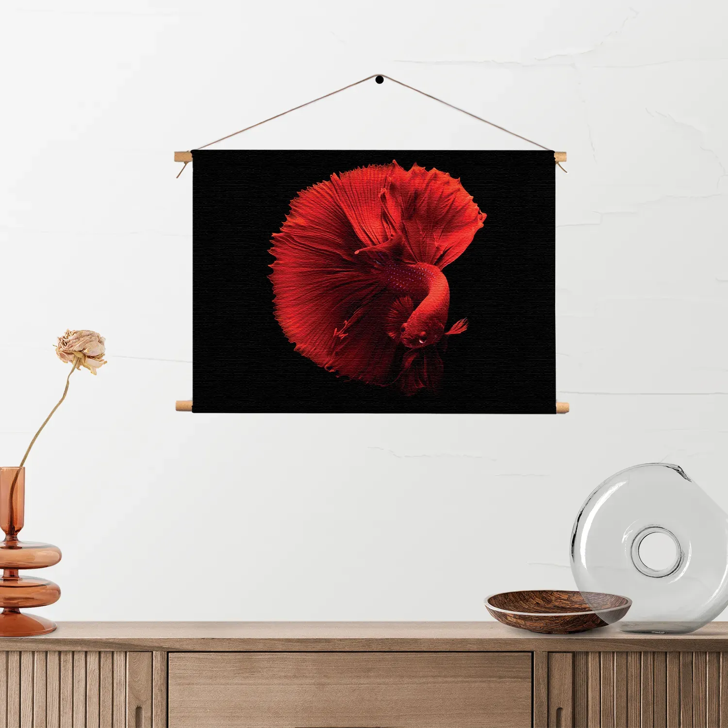 Template_TP_50-70_Horizontaal_Dieren_32-2 Textielposter Red Dragon Siamese Fighting Fish Rechthoek Horizontaal Template TP 50 70 Horizontaal Dieren 32 2
