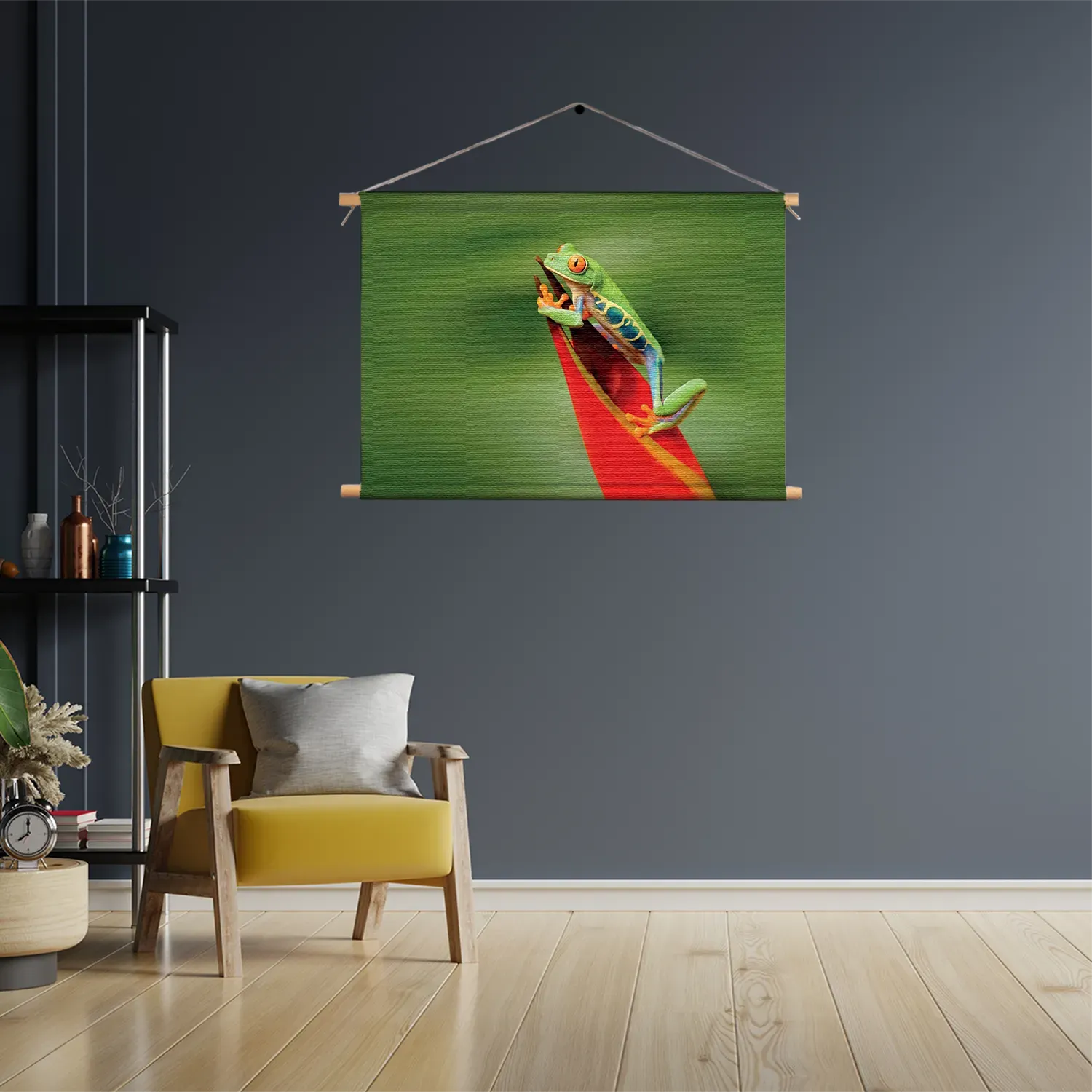 Textielposter Roodoog Boomkikker Rechthoek Horizontaal Template TP 50 70 Horizontaal Dieren 35 3