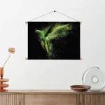 Textielposter De Groene Parkiet Rechthoek Horizontaal Template TP 50 70 Horizontaal Dieren 38 2