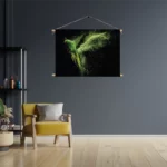 Textielposter De Groene Parkiet Rechthoek Horizontaal Template TP 50 70 Horizontaal Dieren 38 3