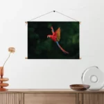Textielposter Vliegende Ara Vogel Rechthoek Horizontaal Template TP 50 70 Horizontaal Dieren 40 2