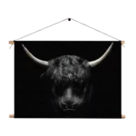 Textielposter Stier Ready To Fight 02 Rechthoek Horizontaal Template TP 50 70 Horizontaal Dieren 41 1
