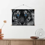 Textielposter Lion With Blue Eyes Rechthoek Horizontaal Template TP 50 70 Horizontaal Dieren 42 2