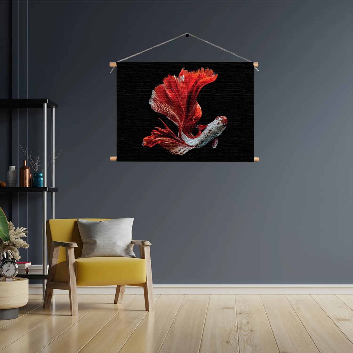 Textielposter The Betta Fish Rechthoek Horizontaal Template TP 50 70 Horizontaal Dieren 43 3