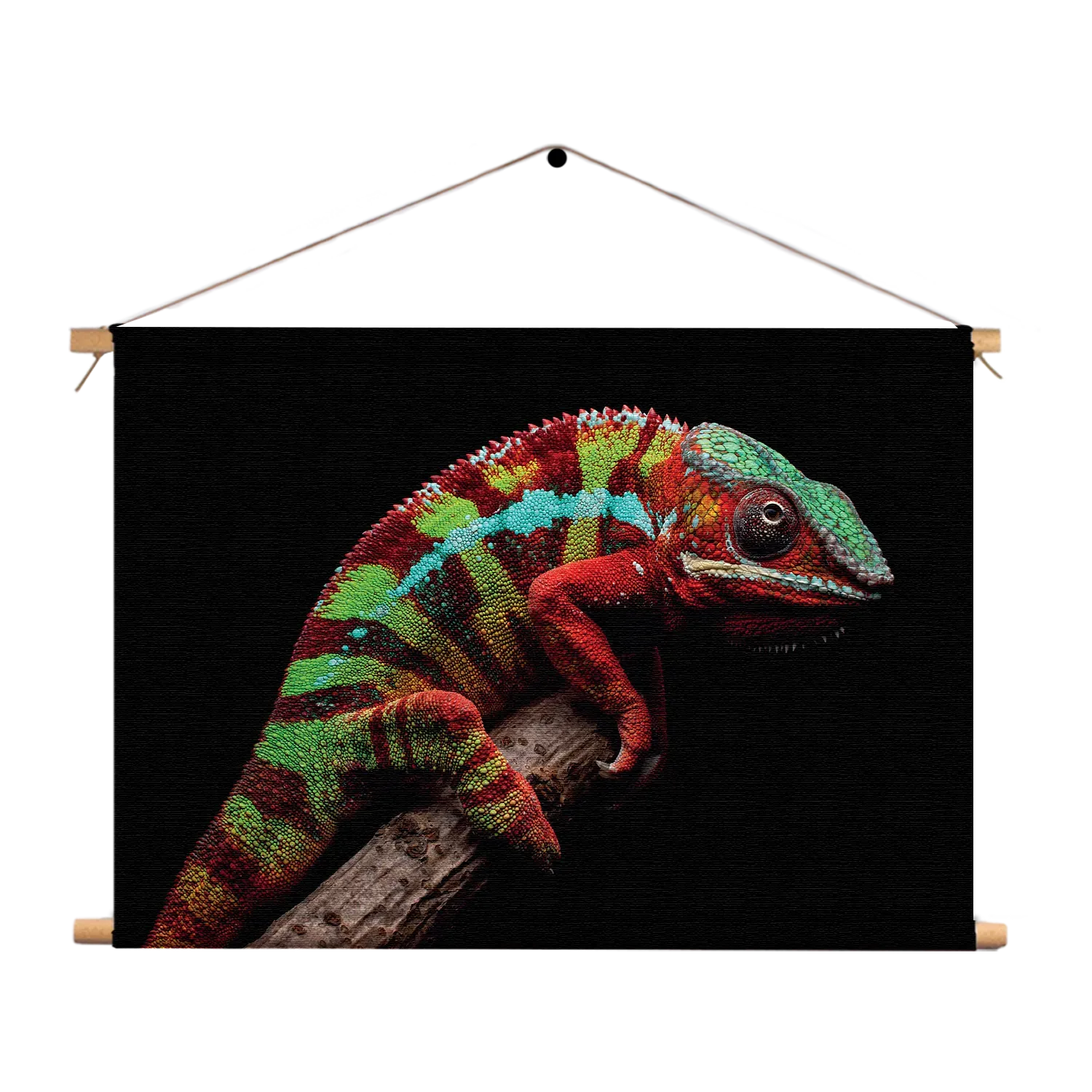 Textielposter De Kameleon Rechthoek Horizontaal Template TP 50 70 Horizontaal Dieren 46 1