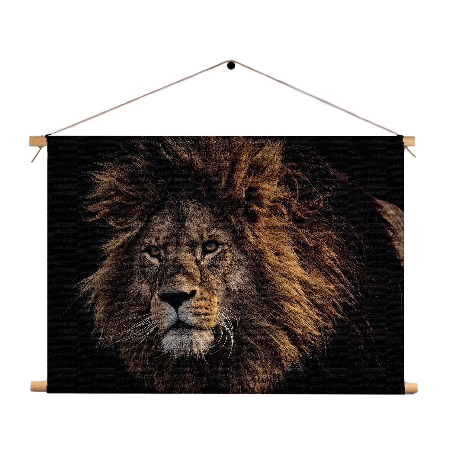Textielposter The Lion Rechthoek Horizontaal Template TP 50 70 Horizontaal Dieren 5 1