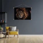 Textielposter The Lion Rechthoek Horizontaal Template TP 50 70 Horizontaal Dieren 5 3