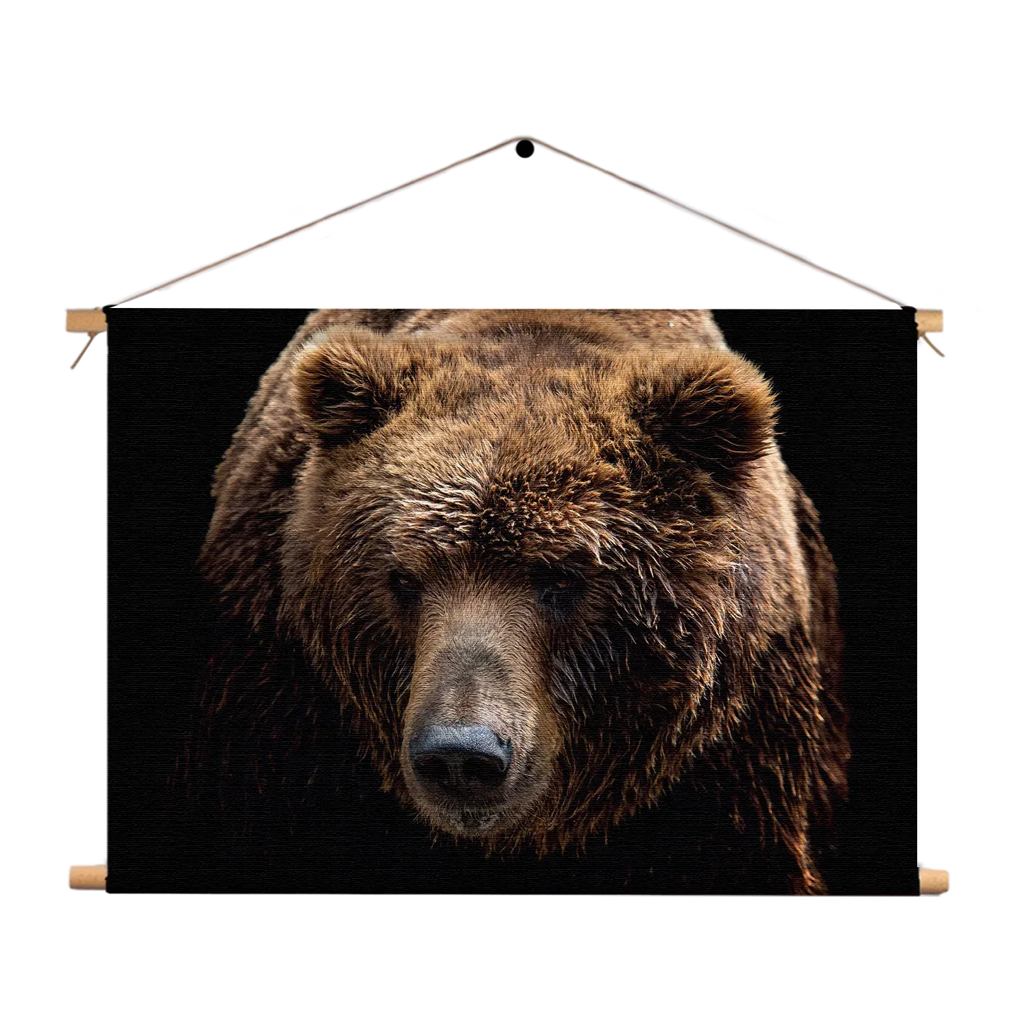 Textielposter De Bruine Beer Rechthoek Horizontaal Template TP 50 70 Horizontaal Dieren 55 1