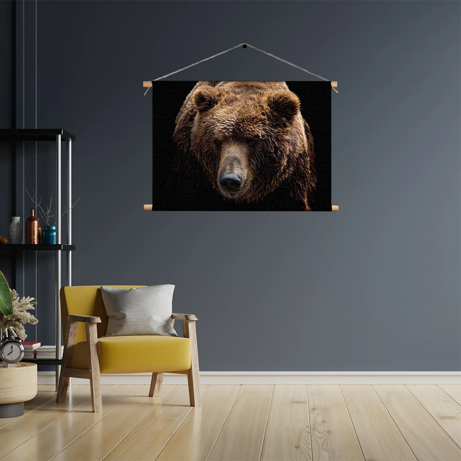 Textielposter De Bruine Beer Rechthoek Horizontaal Template TP 50 70 Horizontaal Dieren 55 3