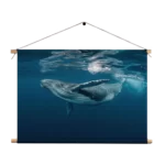 Textielposter De Walvis Rechthoek Horizontaal Template TP 50 70 Horizontaal Dieren 60 1
