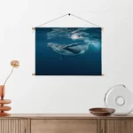 Textielposter De Walvis Rechthoek Horizontaal Template TP 50 70 Horizontaal Dieren 60 2