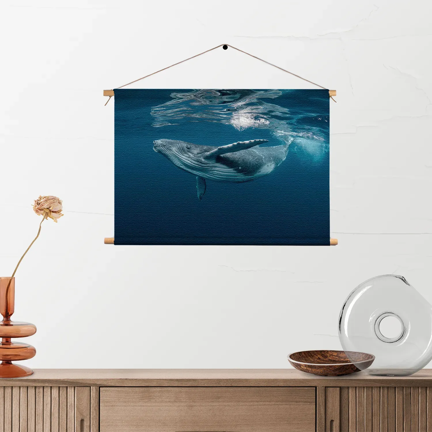 Textielposter De Walvis Rechthoek Horizontaal Template TP 50 70 Horizontaal Dieren 60 2