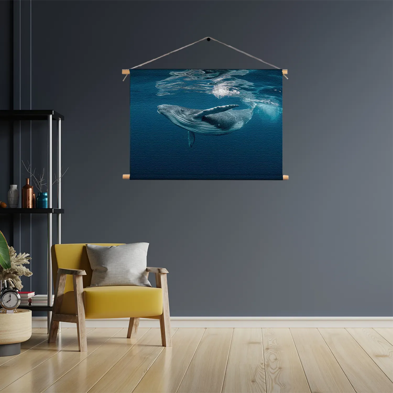 Textielposter De Walvis Rechthoek Horizontaal Template TP 50 70 Horizontaal Dieren 60 3