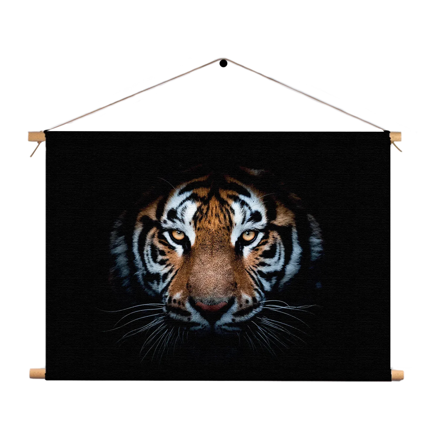 Textielposter De Gevaarlijke Tijger Rechthoek Horizontaal Template TP 50 70 Horizontaal Dieren 62 1