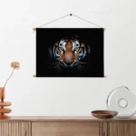 Textielposter De Gevaarlijke Tijger Rechthoek Horizontaal Template TP 50 70 Horizontaal Dieren 62 2