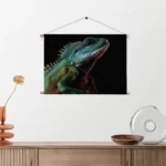 Textielposter De Groene Kameleon Rechthoek Horizontaal Template TP 50 70 Horizontaal Dieren 73 2