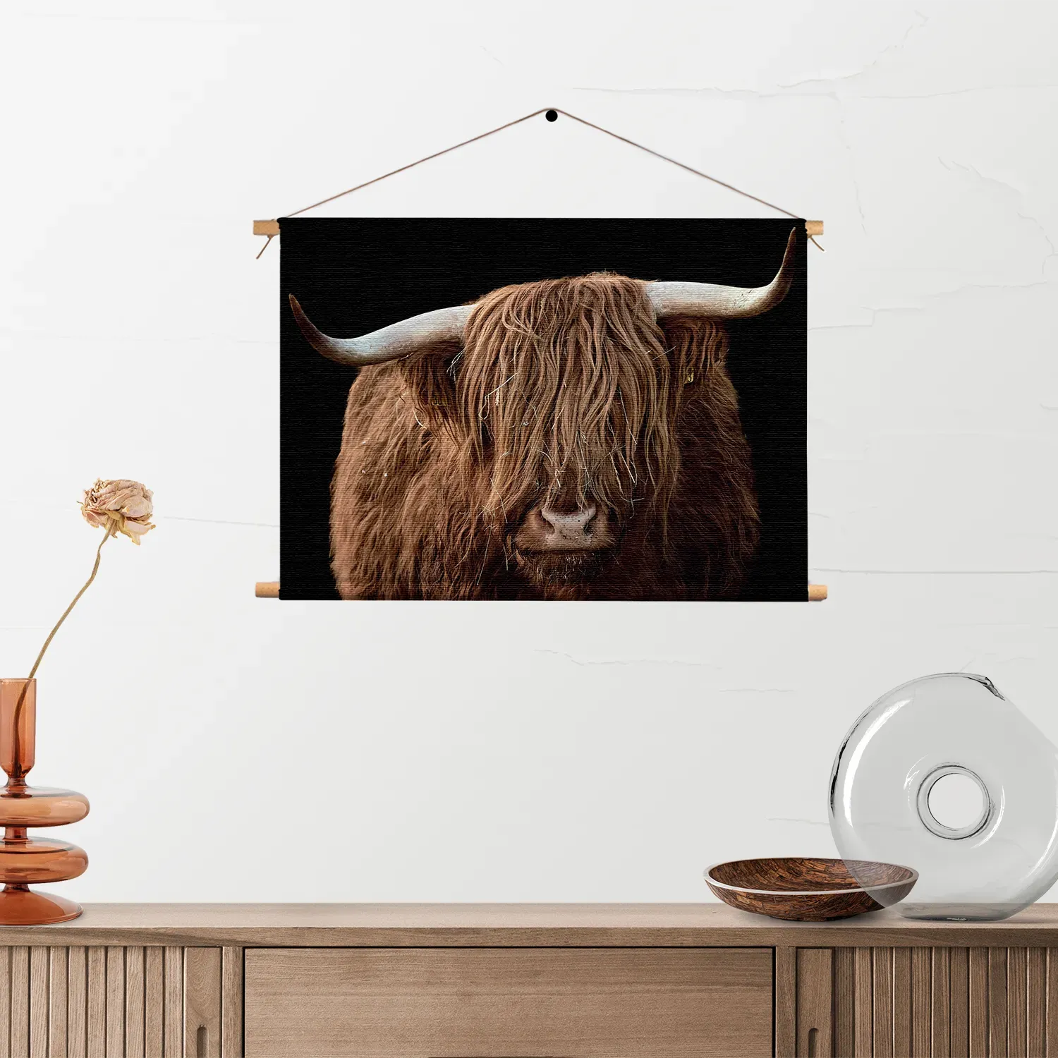 Textielposter De Blinde Bizon Rechthoek Horizontaal Template TP 50 70 Horizontaal Dieren 81 2