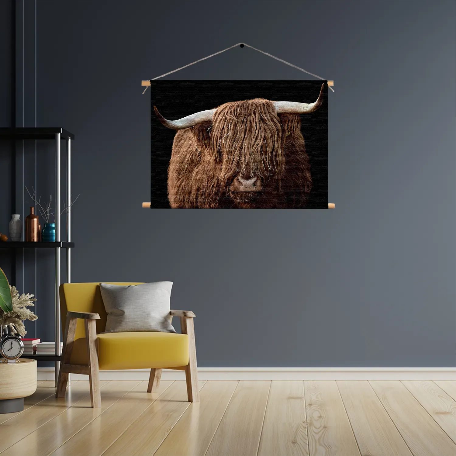 Textielposter De Blinde Bizon Rechthoek Horizontaal Template TP 50 70 Horizontaal Dieren 81 3