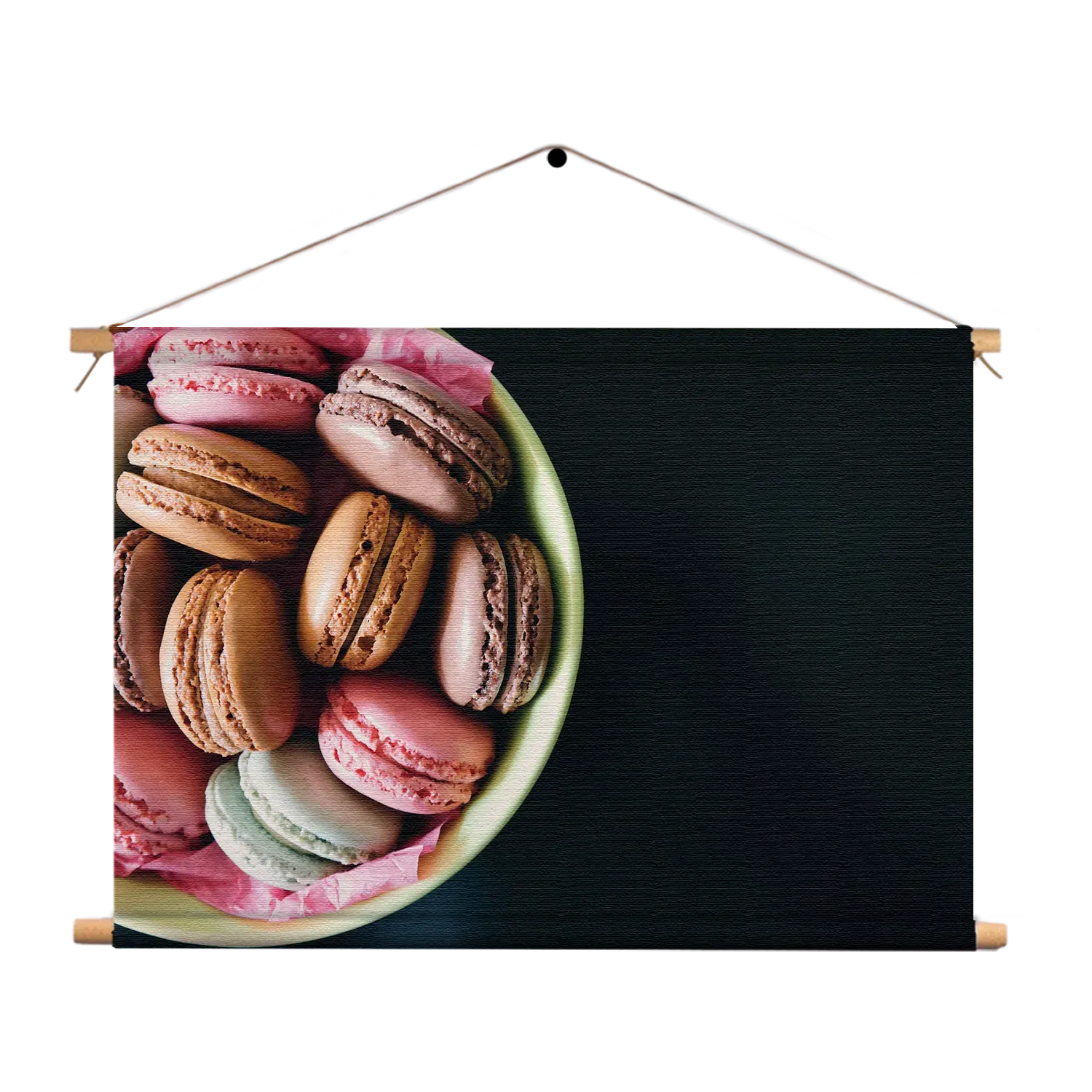 Textielposter Macarons 02 Rechthoek Horizontaal Template TP 50 70 Horizontaal Eten En Drinken 19 1