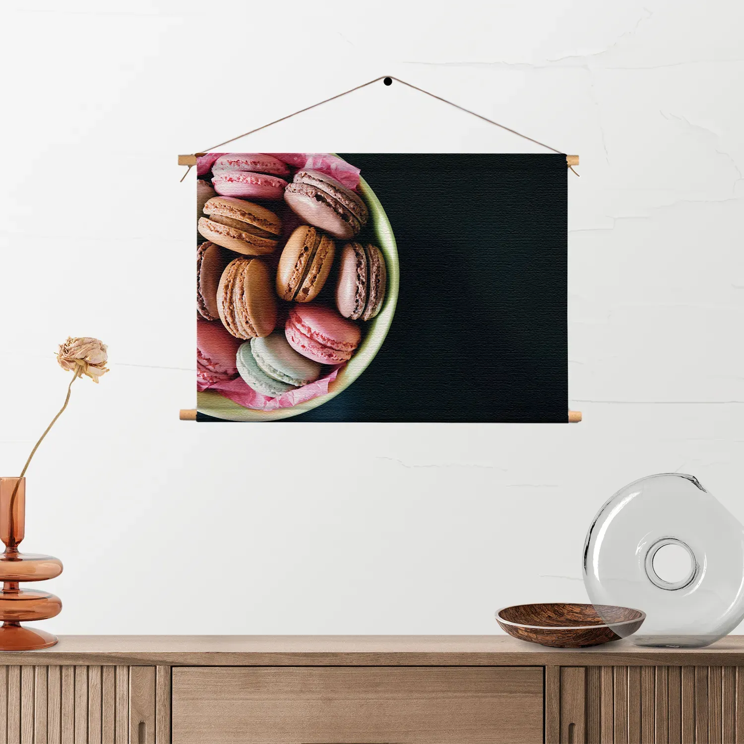 Textielposter Macarons 02 Rechthoek Horizontaal Template TP 50 70 Horizontaal Eten En Drinken 19 2