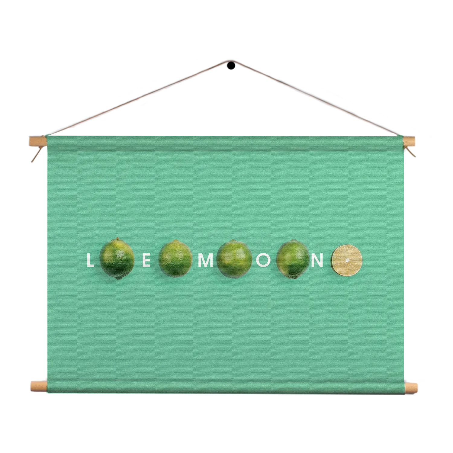 Textielposter Lemon Groen Rechthoek Horizontaal Template TP 50 70 Horizontaal Eten En Drinken 2 1