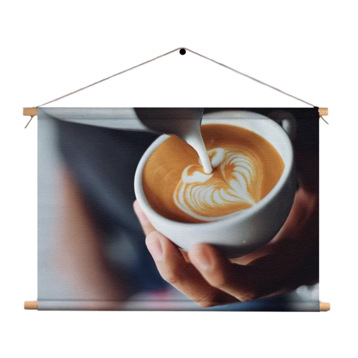 Textielposter Koffie Love Rechthoek Horizontaal Template TP 50 70 Horizontaal Eten En Drinken 20 1