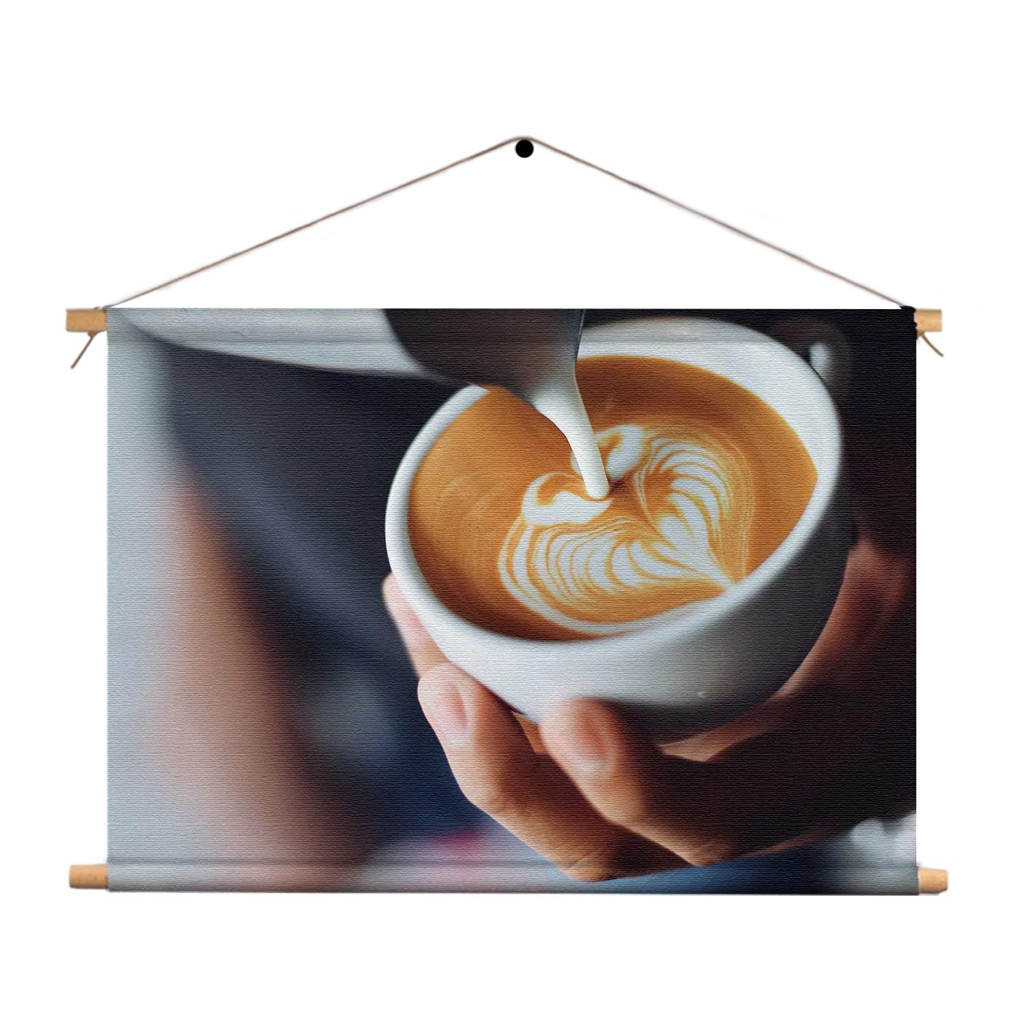 Textielposter Koffie Love Rechthoek Horizontaal Template TP 50 70 Horizontaal Eten En Drinken 20 1