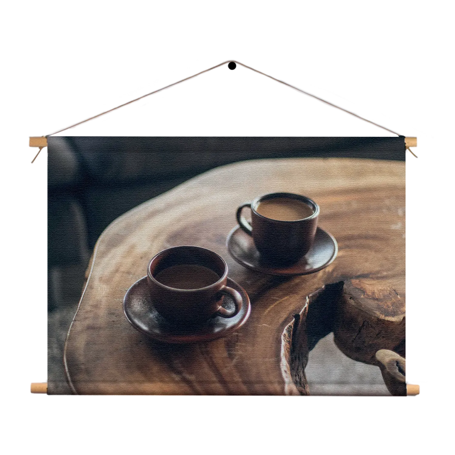 Textielposter Kopjes Koffie op Tafel Rechthoek Horizontaal Template TP 50 70 Horizontaal Eten En Drinken 23 1