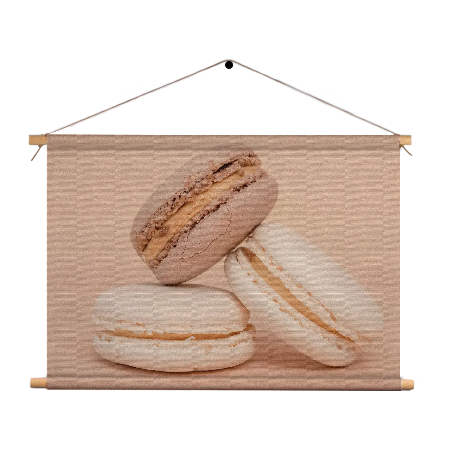 Textielposter Macarons Beige Tinten 01 Rechthoek Horizontaal Template TP 50 70 Horizontaal Eten En Drinken 26 1