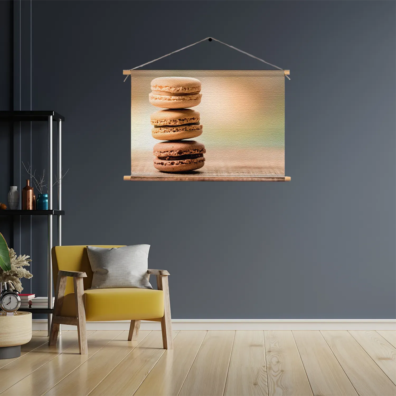 Textielposter Macarons Beige Tinten 02 Rechthoek Horizontaal Template TP 50 70 Horizontaal Eten En Drinken 31 3