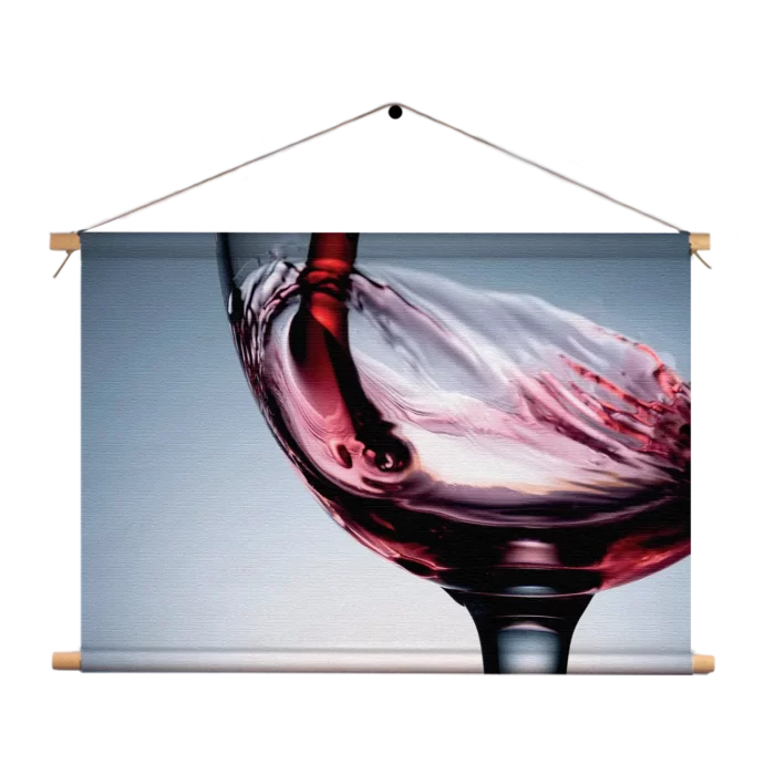 Textielposter Glas Rode wijn 01 Rechthoek Horizontaal Template TP 50 70 Horizontaal Eten En Drinken 36 1