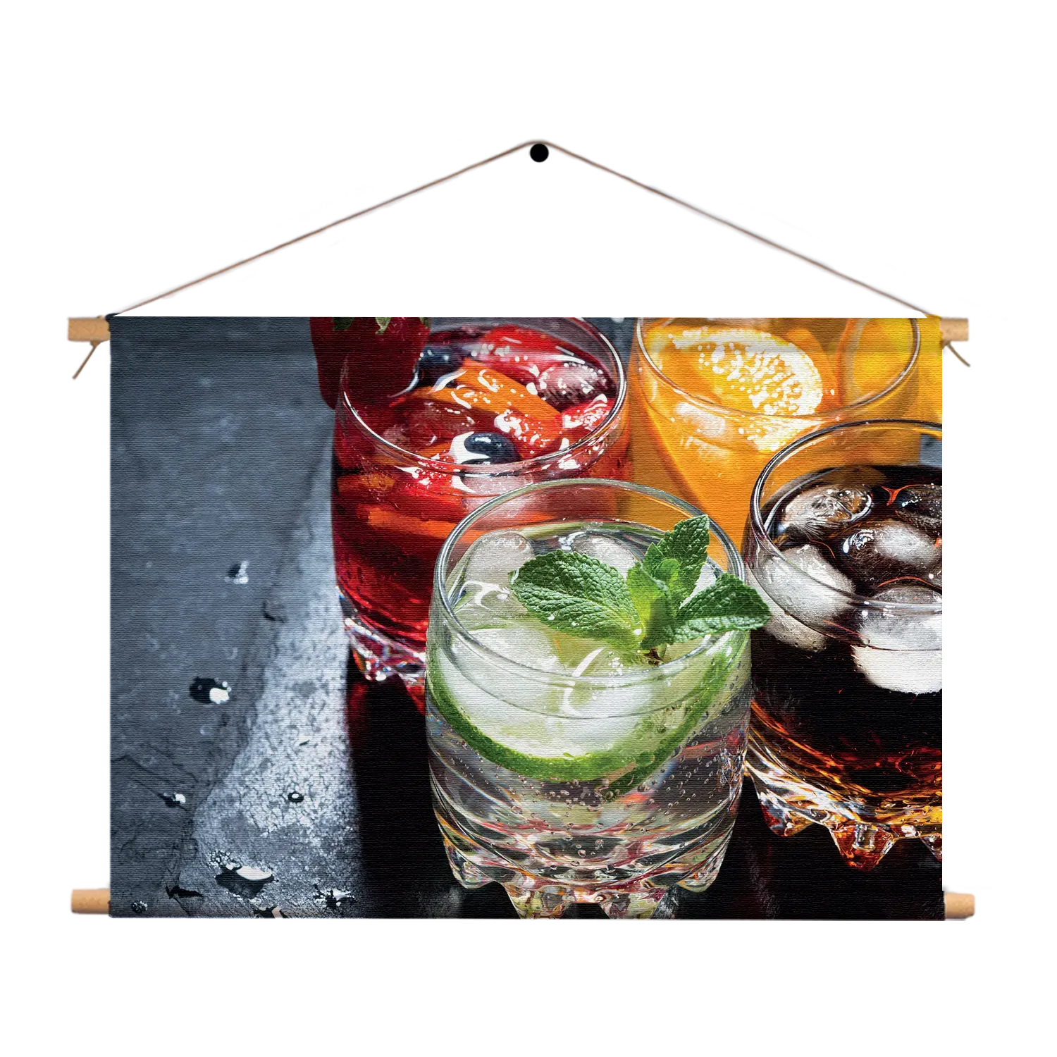 Textielposter Cocktails Rechthoek Horizontaal Template TP 50 70 Horizontaal Eten En Drinken 37 1