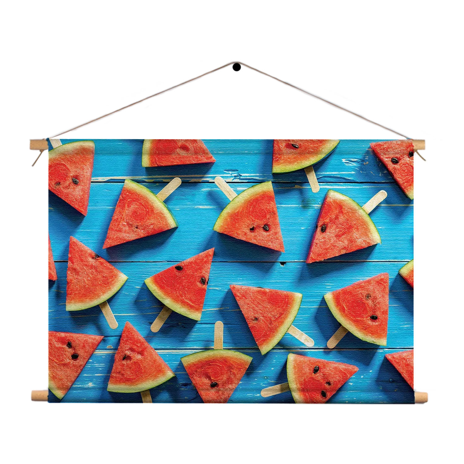 Textielposter Watermeloen Ijsjes Rechthoek Horizontaal Template TP 50 70 Horizontaal Eten En Drinken 39 1