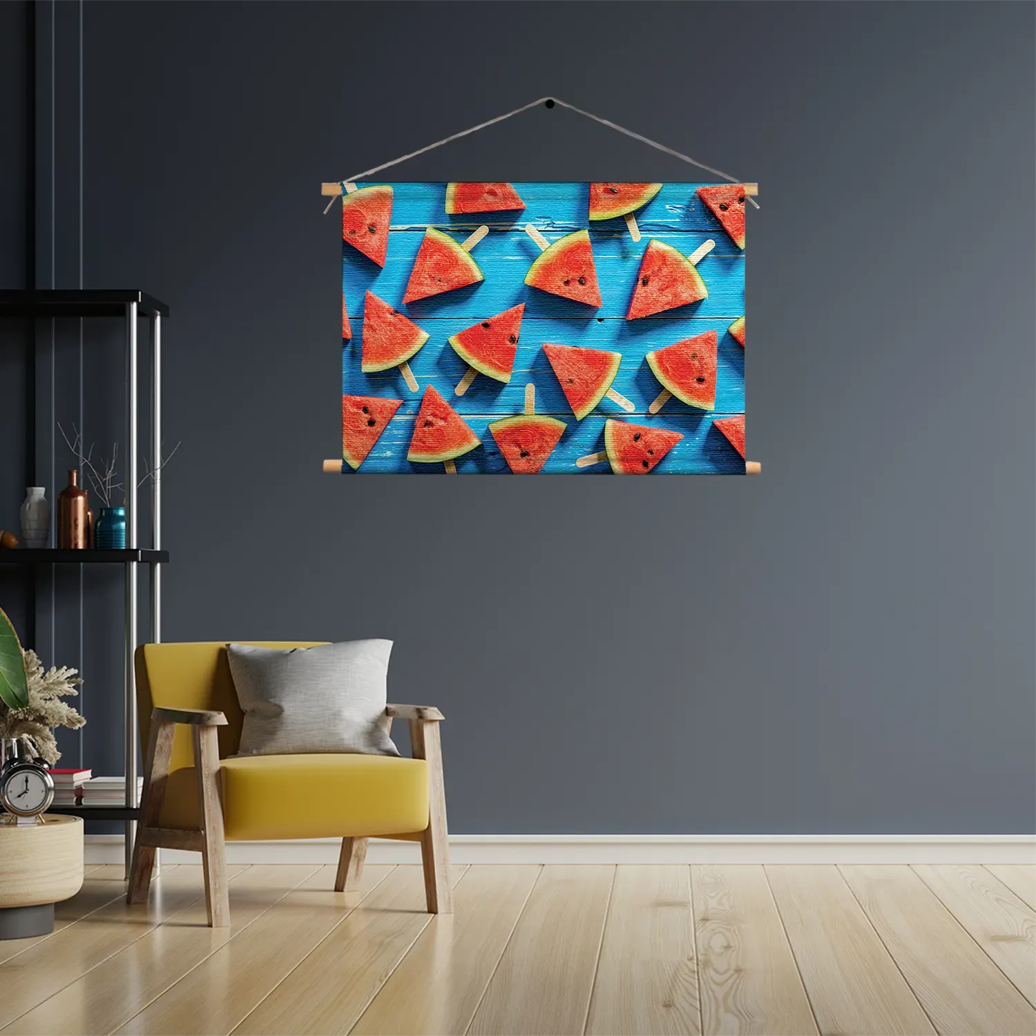 Textielposter Watermeloen Ijsjes Rechthoek Horizontaal Template TP 50 70 Horizontaal Eten En Drinken 39 3