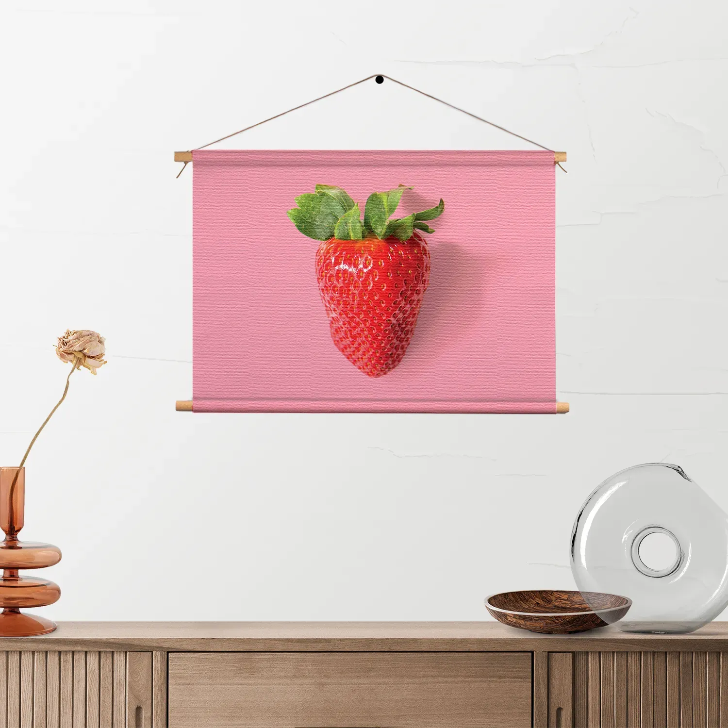 Textielposter Strawberry Rechthoek Horizontaal Template TP 50 70 Horizontaal Eten En Drinken 4 2