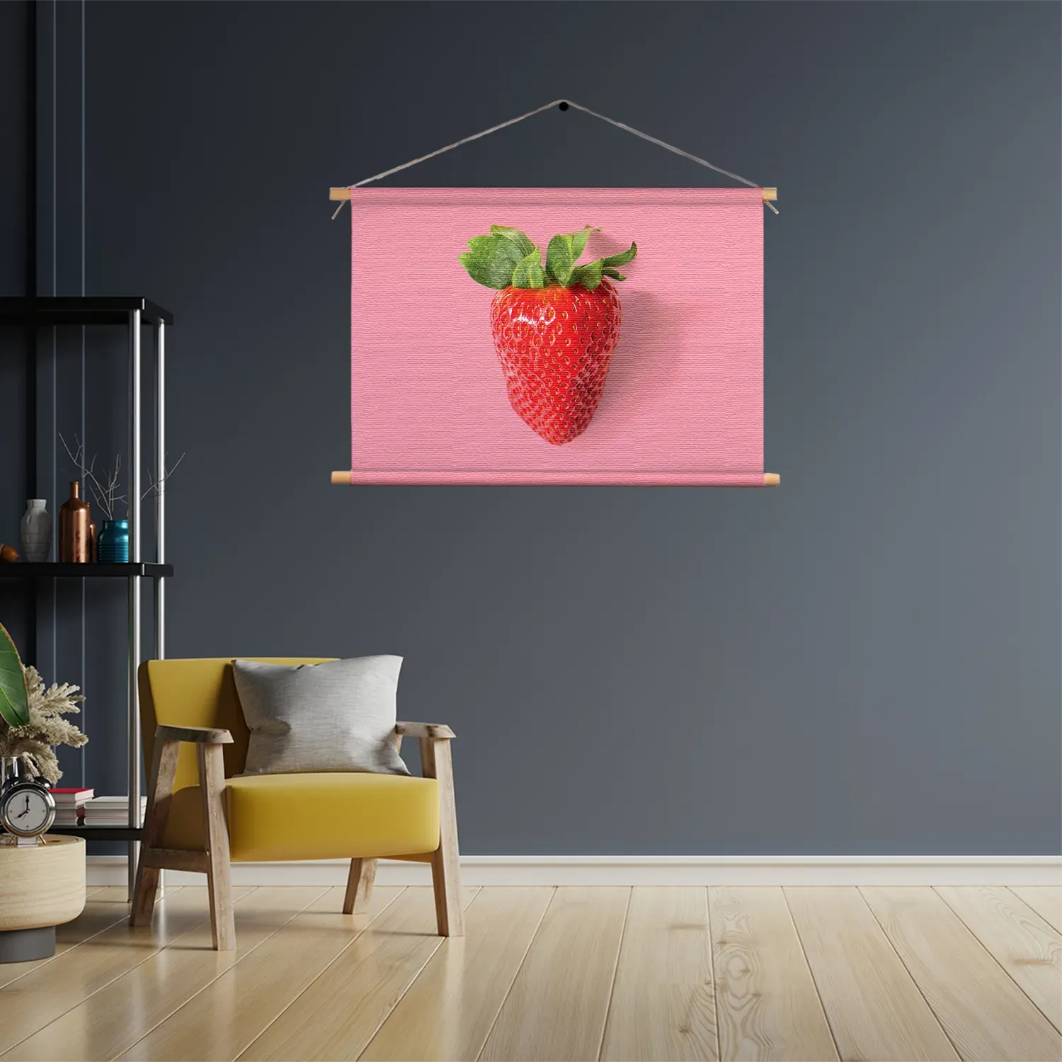 Textielposter Strawberry Rechthoek Horizontaal Template TP 50 70 Horizontaal Eten En Drinken 4 3