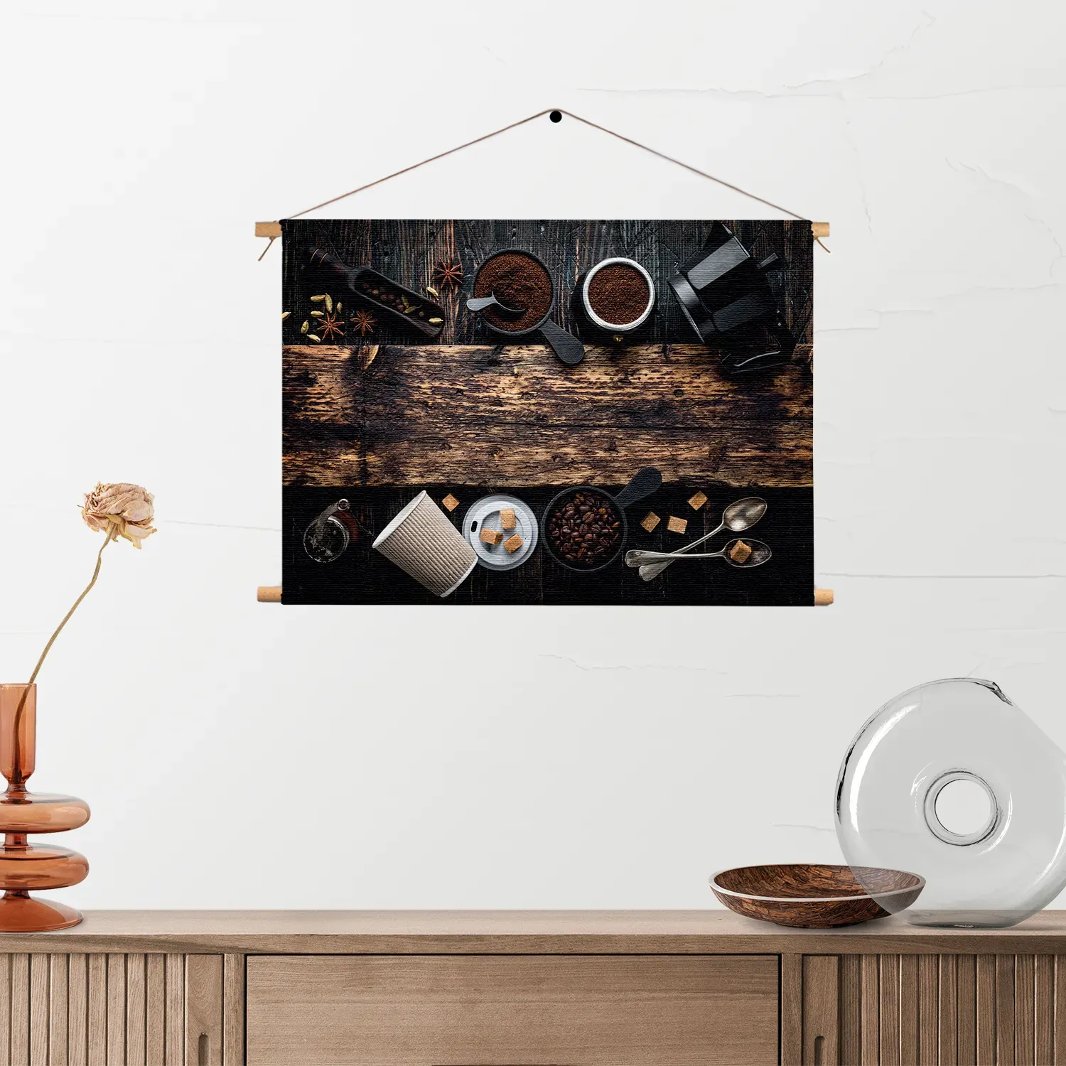 Textielposter Home Made Coffees Set Rechthoek Horizontaal Template TP 50 70 Horizontaal Eten En Drinken 43 2