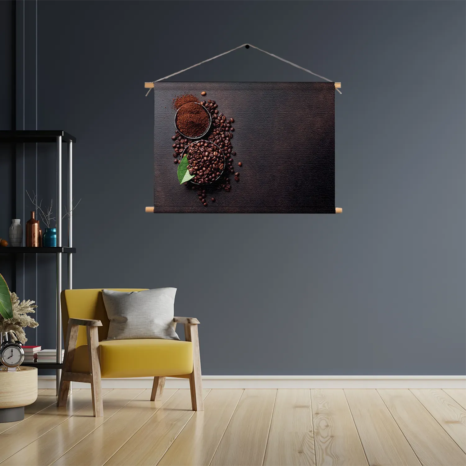 Textielposter Koffiebonen 01 Rechthoek Horizontaal Template TP 50 70 Horizontaal Eten En Drinken 45 3