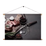 Textielposter Beef met Rode Wijn Rechthoek Horizontaal Template TP 50 70 Horizontaal Eten En Drinken 47 1
