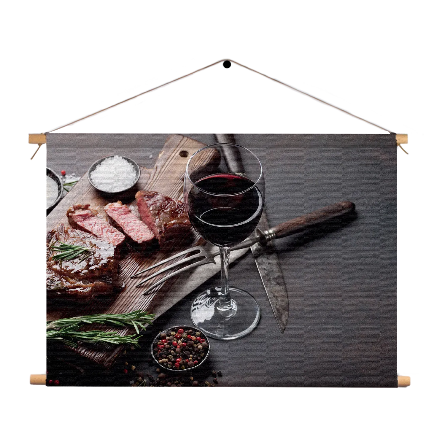 Textielposter Beef met Rode Wijn Rechthoek Horizontaal Template TP 50 70 Horizontaal Eten En Drinken 47 1