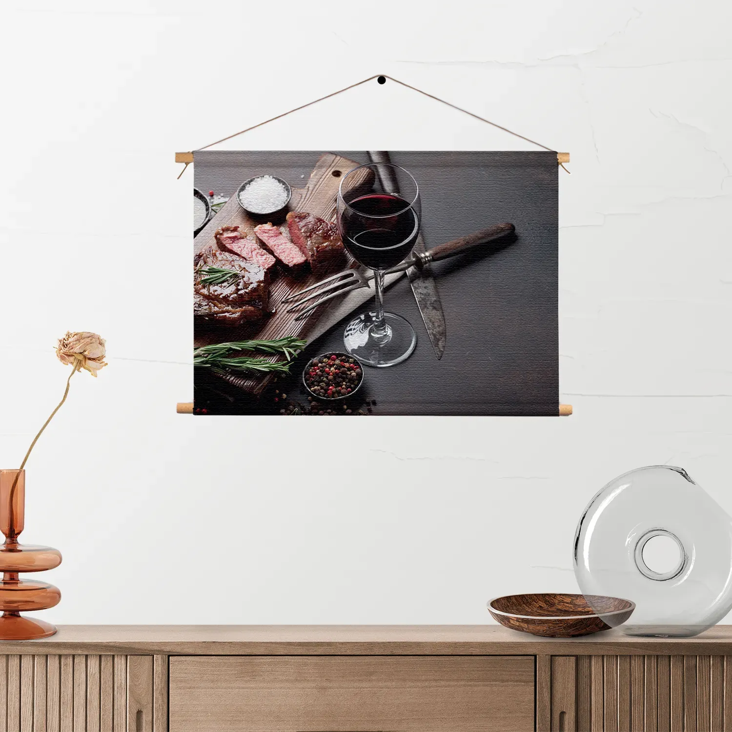 Textielposter Beef met Rode Wijn Rechthoek Horizontaal Template TP 50 70 Horizontaal Eten En Drinken 47 2