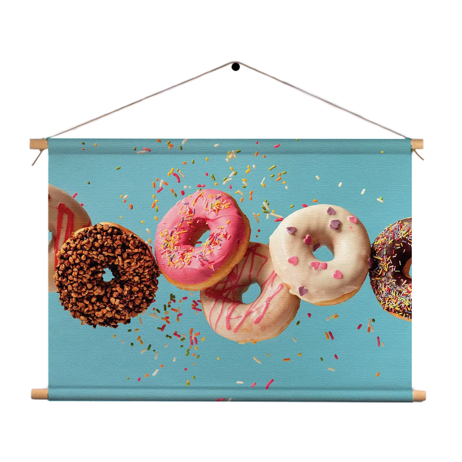 Textielposter Donuts Rechthoek Horizontaal Template TP 50 70 Horizontaal Eten En Drinken 48 1