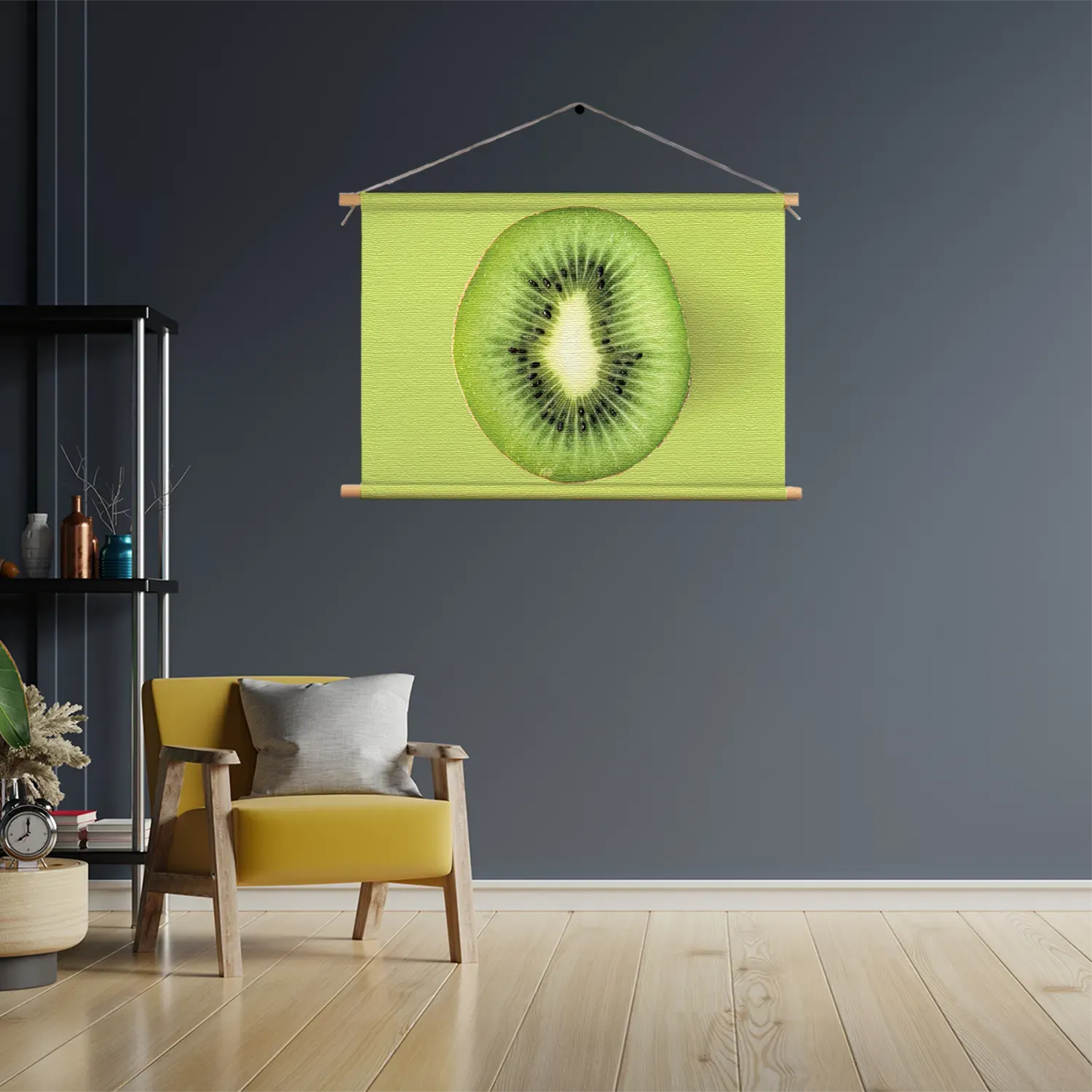 Textielposter Kiwi Rechthoek Horizontaal Template TP 50 70 Horizontaal Eten En Drinken 5 3