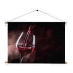 Textielposter Glas Rode wijn 02 Rechthoek Horizontaal Template TP 50 70 Horizontaal Eten En Drinken 51 1