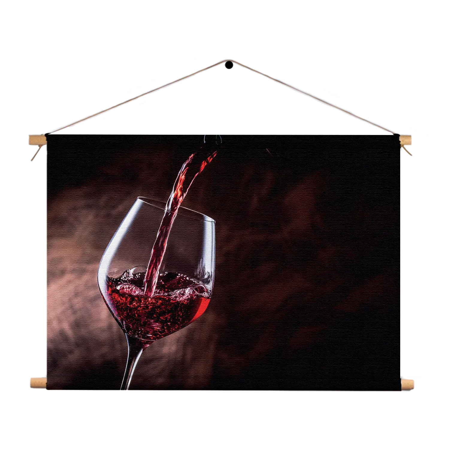 Textielposter Glas Rode wijn 02 Rechthoek Horizontaal Template TP 50 70 Horizontaal Eten En Drinken 51 1