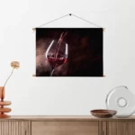 Textielposter Glas Rode wijn 02 Rechthoek Horizontaal Template TP 50 70 Horizontaal Eten En Drinken 51 2