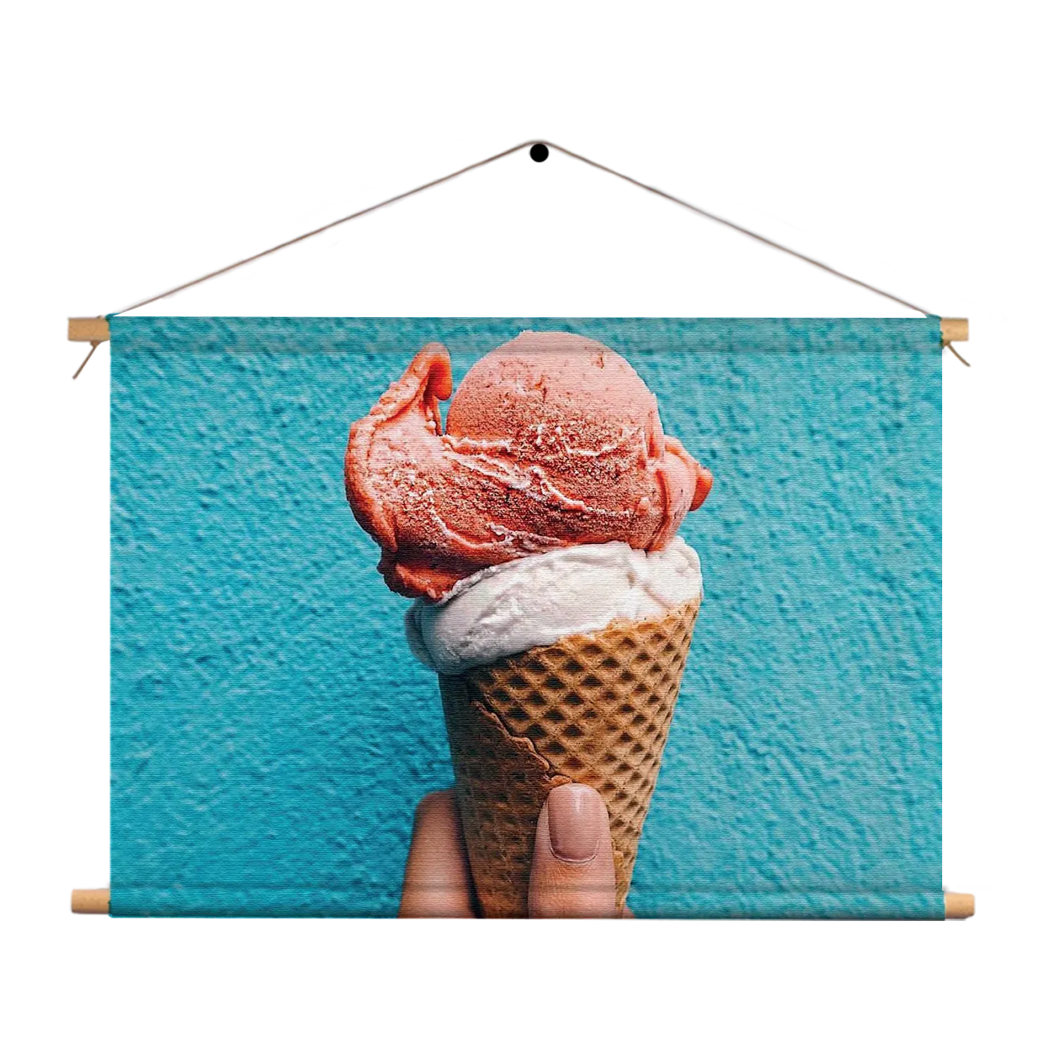 Textielposter Ijsco op Hoorn Rechthoek Horizontaal Template TP 50 70 Horizontaal Eten En Drinken 53 1