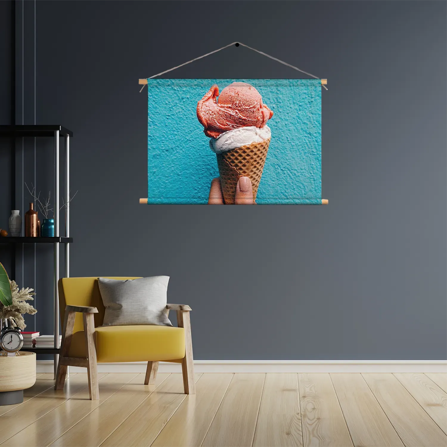 Textielposter Ijsco op Hoorn Rechthoek Horizontaal Template TP 50 70 Horizontaal Eten En Drinken 53 3