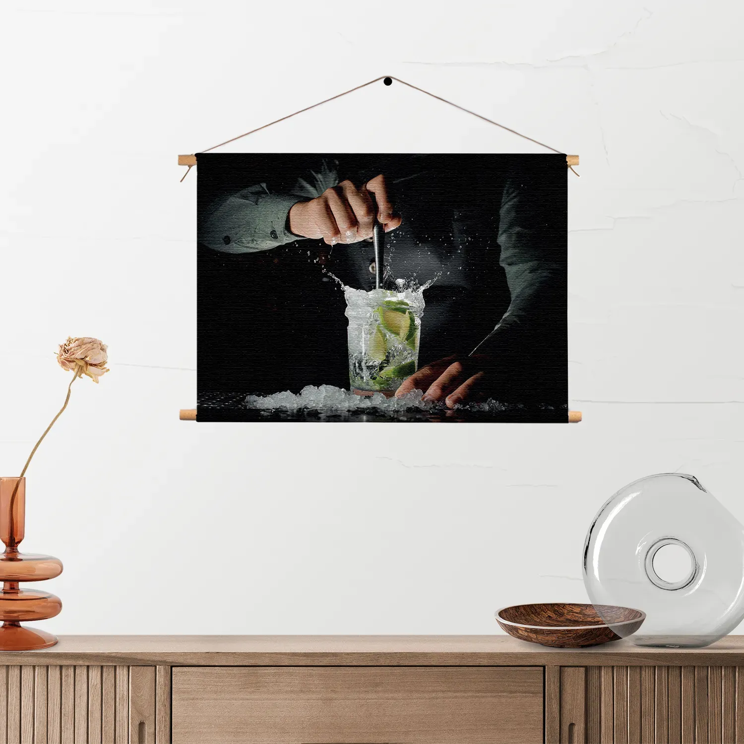 Textielposter Cocktail Bar 02 Rechthoek Horizontaal Template TP 50 70 Horizontaal Eten En Drinken 56 2